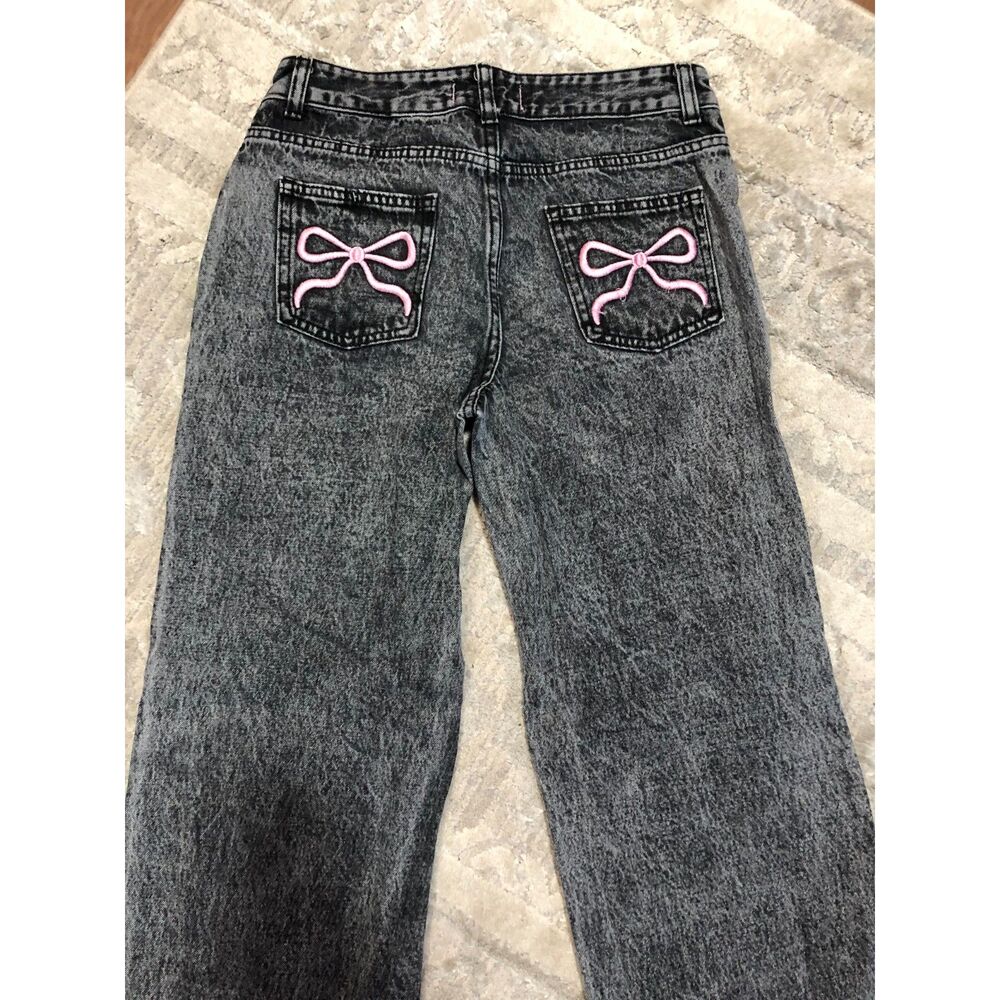 Woman's 26 Black Bow Jeans